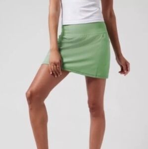ATHLETA Salutation Stash Pocket 14.5" Skort Green Tennis Pickleball Golf Medium
